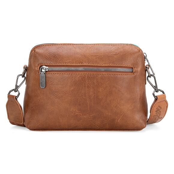 Wrangler Southwestern Knitted Crossbody Bag - Brown *NEW in Package* - Picture 4 of 6